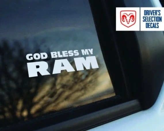 Наклейка на автомобиль God Bless My DODGE Ram Window Grafic набор из 2 шт. | Автомобили и мотоциклы