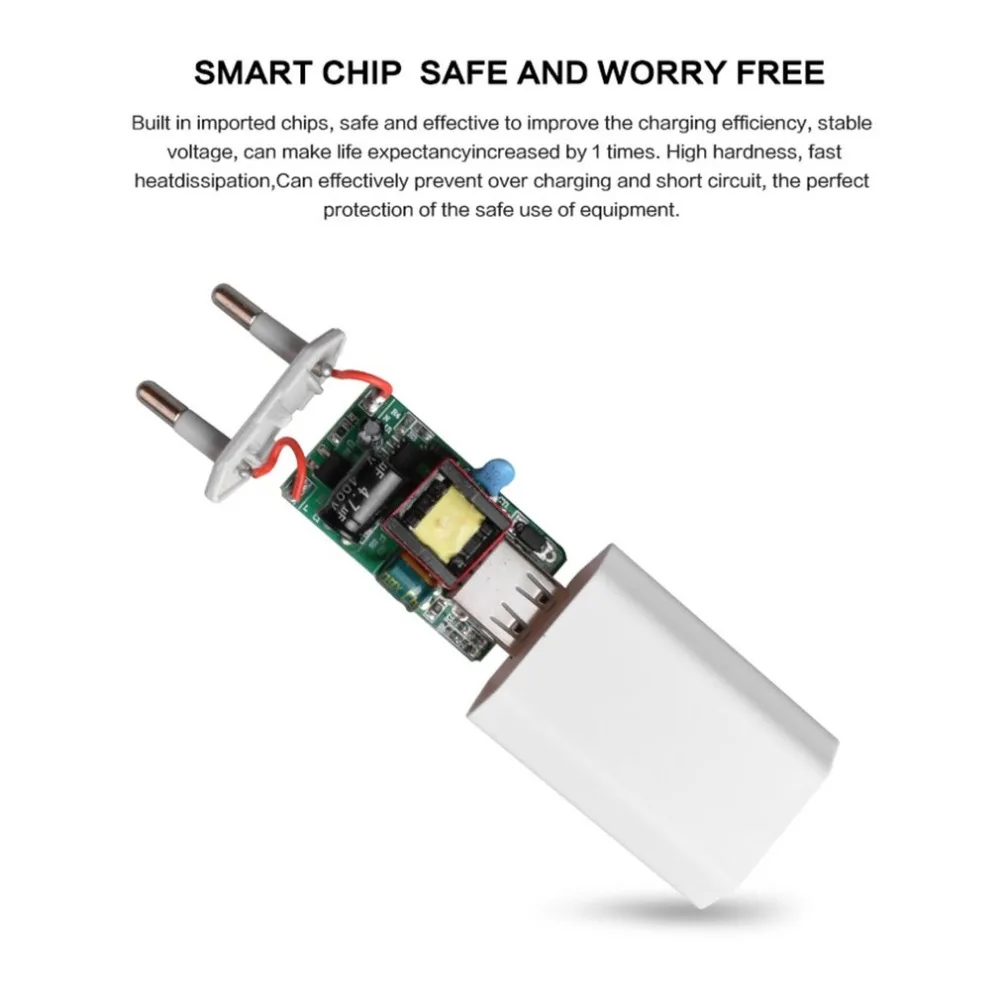 Universele USB зарядное устройство маленький мобильный телефон Размер 5 В/1А Путешествия Разъем питания сильная совместимость Путешествия стены AC зарядное устройство