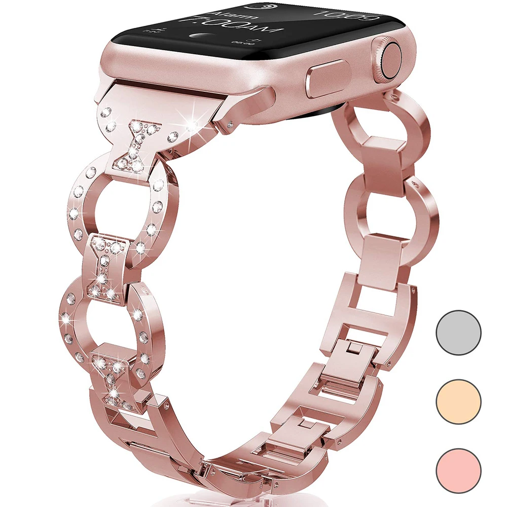 Стальной браслет для Apple Watch 6 SE 3 38 мм 40 iwatch Series 4 5 2 42 44 мм|Ремешки часов| |