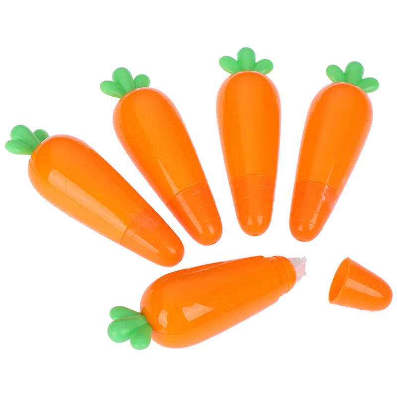 Carrot 1 шт. прекрасный морковный пресс тип Практическая Корректирующая лента канцелярские школьные принадлежности - Цвет: Carrot