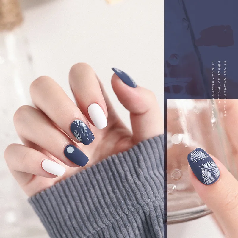 1 Sheet Flowers 3D Nail Sticker Black Line Nail Art Design Leaf Flowers Lily Tulip Nails Stickers of Kids DIY Decorations