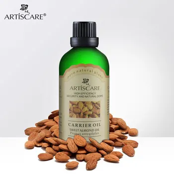 

ARTISCARE Sweet Almond Base Oil 100ml Hydrating and Moisturizing Skin Hair Care Smooth Skin Facial Skin Care Massage Oil SPA