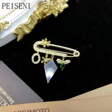 PEISENI серебро 925 ювелирные изделия жемчужные броши натуральная морская жемчужина ювелирные изделия Броши для женщин оптом