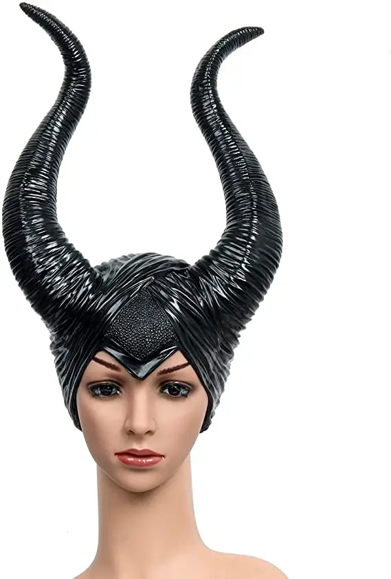 Cosplay&ware Girls Horns Hat Black Queen Cosplay Headpiece Women Halloween Costumes Anime Witch Headdress Party Props -Zentai shop online H8a30211bd3b842c6a1910a436d0f8e1f3.jpg
