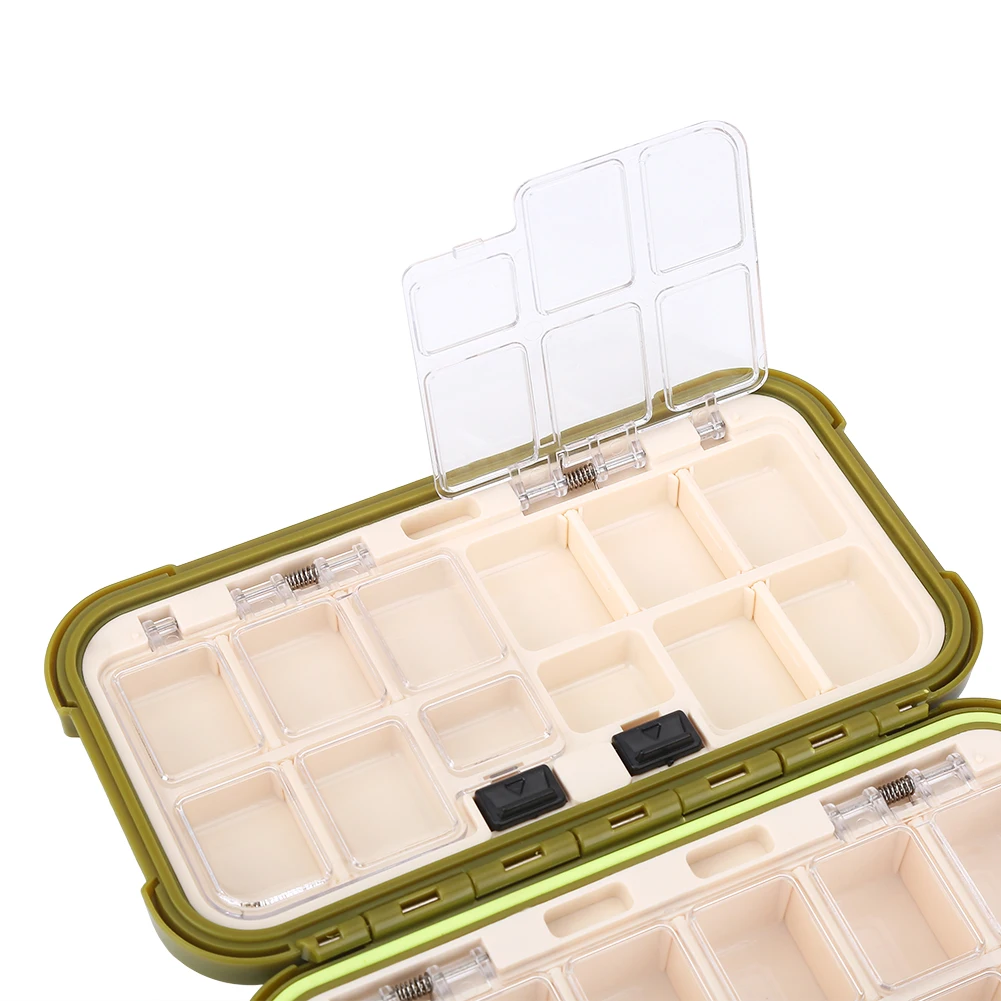 24 Slots 20CM Fishing Tackle Box 28 Grids Compartments 4Color Fish Lure Line Hook Fishing Tackle Fishing Accessories Box