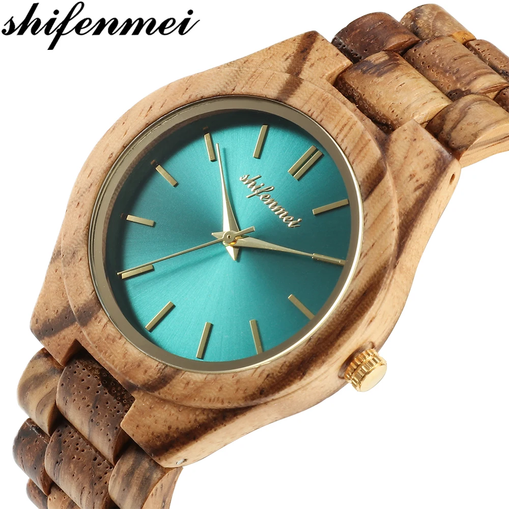 

Shifenmei Woman Watch 2019 Wooden Watch Ladies Luxury Brand Sports Wristwatch Quartz Clock Wood Watches Women Zegarek Damski