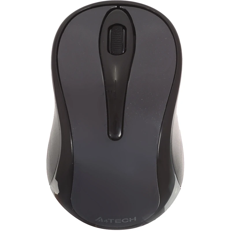 Мышь A4 V-Track G3-280A серый/черный оптическая(1000dpi) беспроводная USB(2but