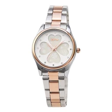 Женские часы с четырехлистным клевером, браслет из нержавеющей стали, часы из розового золота, женские модные часы, Лидирующий бренд