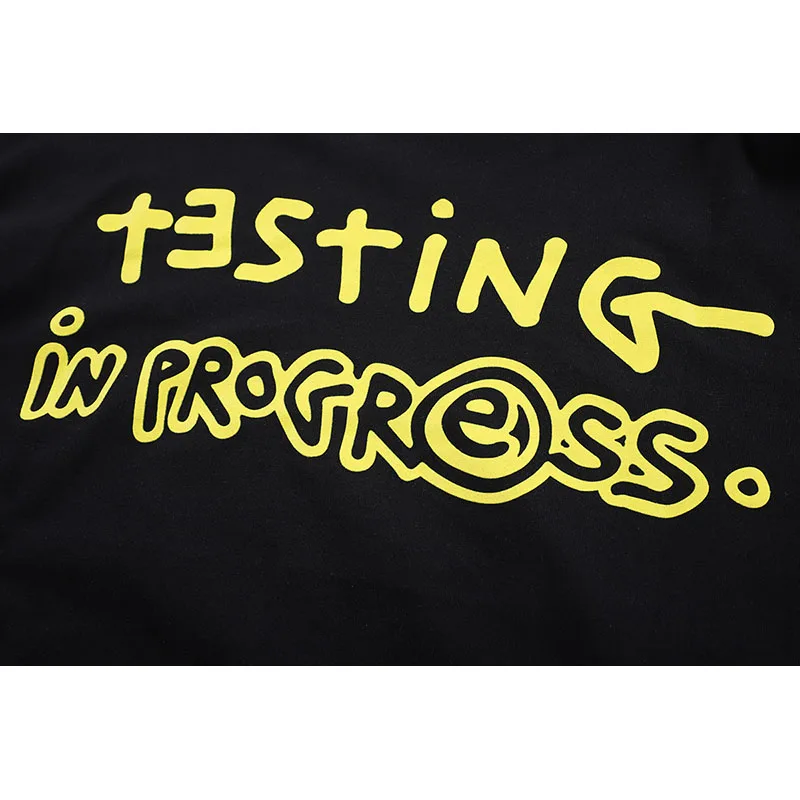 Лучшее качество ASAP ROCKY TESTING футболка для мужчин и женщин свободная повседневная Япония принт в виде робота с длинным рукавом тестирование футболки уличная одежда