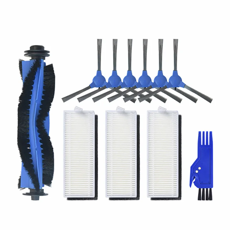 

3Pairs Side Brushes + 3Pcs Filters + 1Pcs Roller Brush for Conga 1090 Robot Vacuum Cleaner Accessories