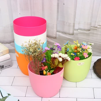 

Circular Plastic Savings Water Self-absorption Resin Automatically Irrigate Flowerpots Hydroponics Flower With Water Level