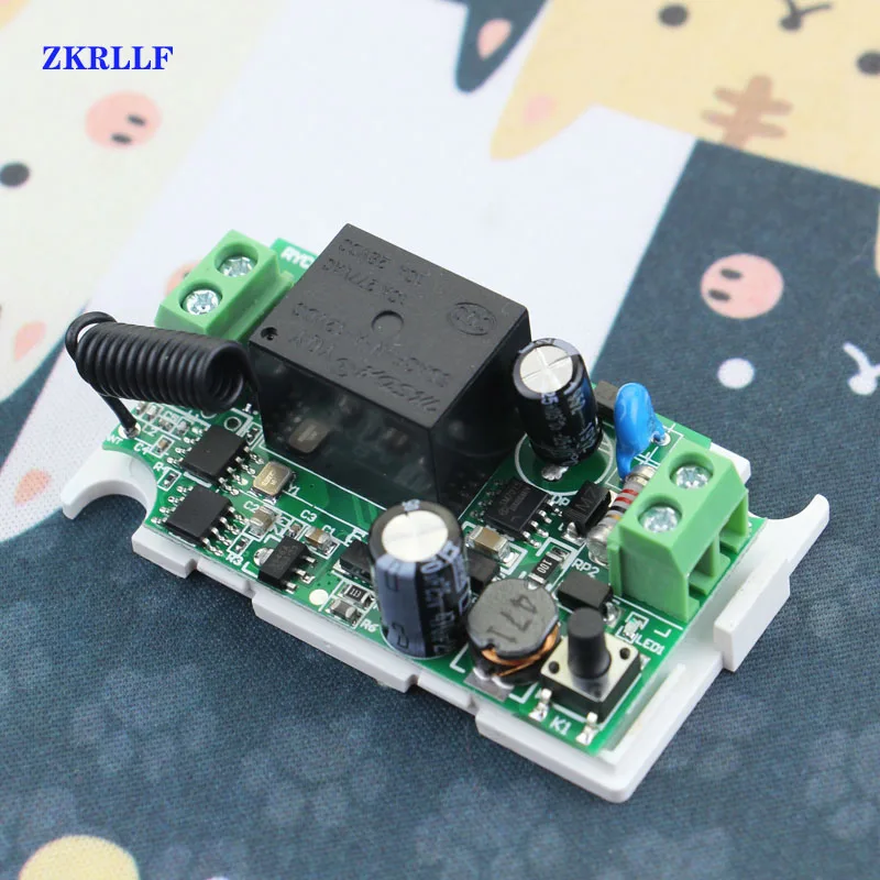 bedroomhallceiling lamp Universal Wireless Remote Control Switch AC 85V-220V RF Relay Receiver Module with Key Fob Transmitter -6