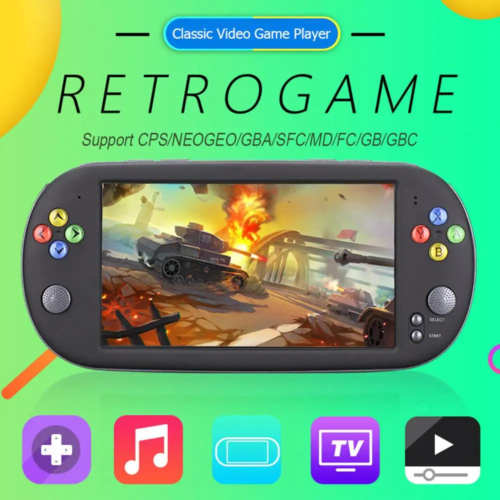 PowKiddy Handheld Portable Retro TV Video Game Console Gaming Mini Arcade Videogame Machine Vidio Smart Gamepad Hand Held Pocket