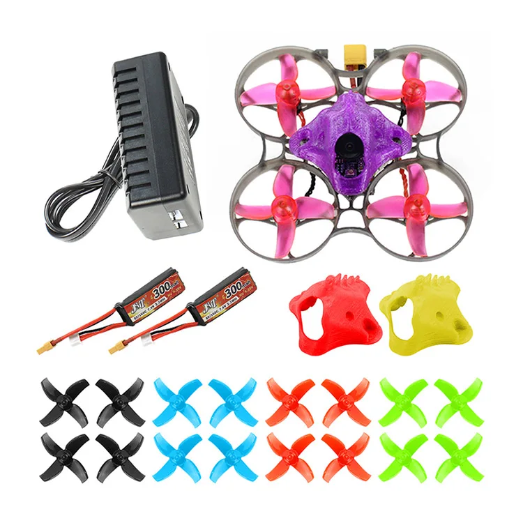 DIY FPV гоночный Дрон Радиоуправляемый квадрокоптер БНФ с Mobula7 V3 75 мм рама Crazybee F4 Pro V2.1 2-3S Контроллер полета SE0802 двигатели - Цвет: Flysky Basic Version
