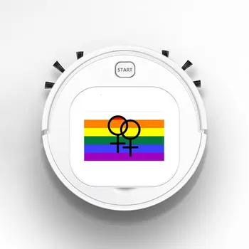 

Robot Vacuum Cleaner Intelligent Automatic Mopping Clean Robot for Hard Floor Carpet LESBIAN PRIDE rainbow FLAG