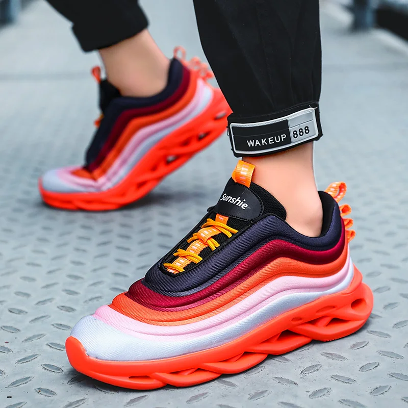 

2020 Platform Shoes Men Sneakers Cross-border Series Explosion-proof Outdoor Trainers Shoes Zapatillas Hombre Sapato Masculino