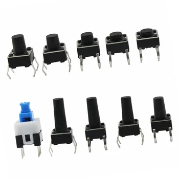 

180pcs/Set Tactile Push Button Switch Mini Momentary Tact Assortment Tools Kit