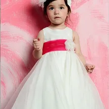 Vestido Daminha Casamento Sashe/новинка года; детское платье на бретельках с глубоким вырезом; Пышные свадебные платья для девочек; Длинные Платья с цветочным узором для девочек