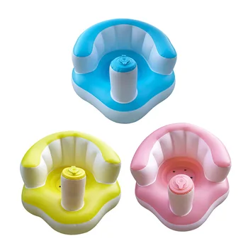 

Baby Kids Inflatable Chair Sofa Bathroom Armchair Portable PVC Infant Bath Dining Lunch Seat Learn Stool