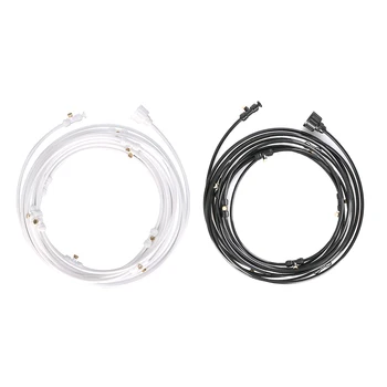 

Outdoor Watering Irrigation Misting Cooling System Kit Brass Nozzle Greenhouse Garden Watering Irrigation Sprinkler Hose Set