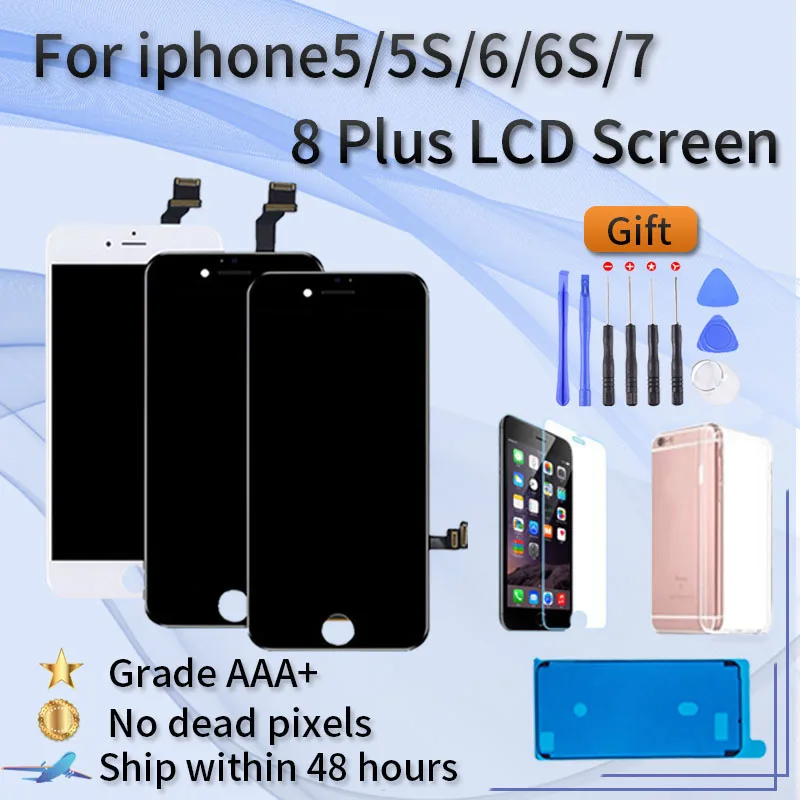 Для iphone 6G ЖК экран в сборе AAA + класс для 5S 5G 6S 7G 7Plus 8G 8Plus сборе|Экраны мобильных