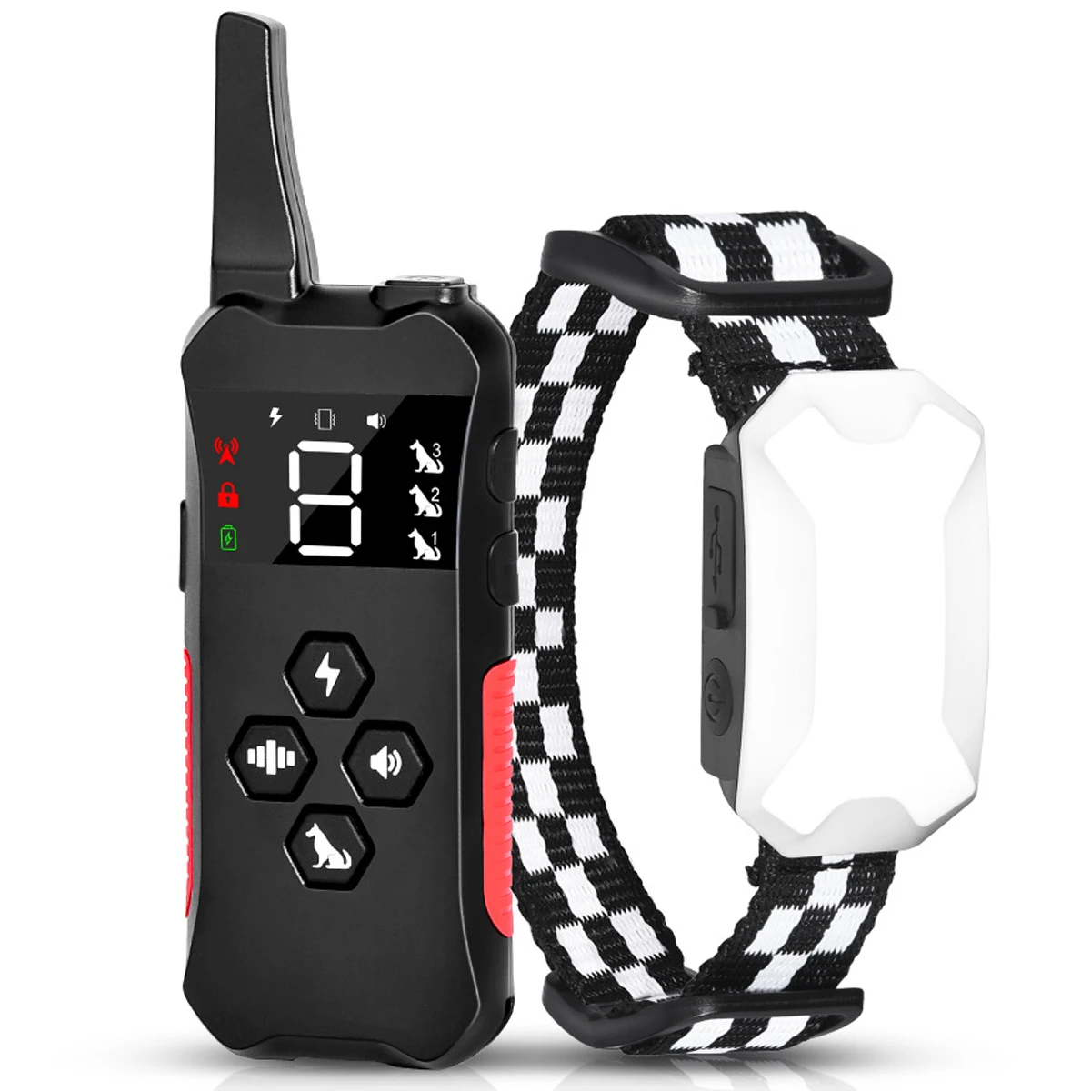 Newest Dog Training Device Waterproof Electronic Collar Bark Stopper 800M Remote Control 3 Modes Built-in Battery | Дом и сад