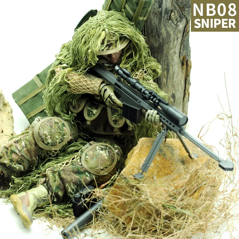 1:6 Barrett снайперская Коллекционная модель военного уровня 12-дюймовый солдат