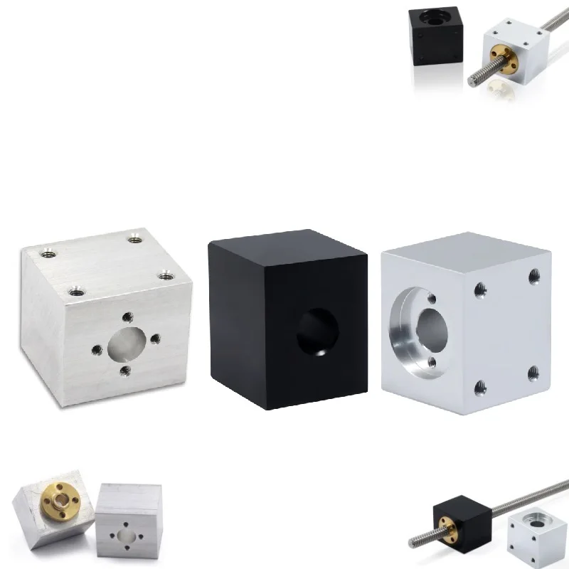 

MEGA T8 Lead Screw Nut Housing Bracket Bore 8mm For 3D Printer Parts T8 Trapezoidal Leadscrew Conversion Nut Seat Aluminum Block