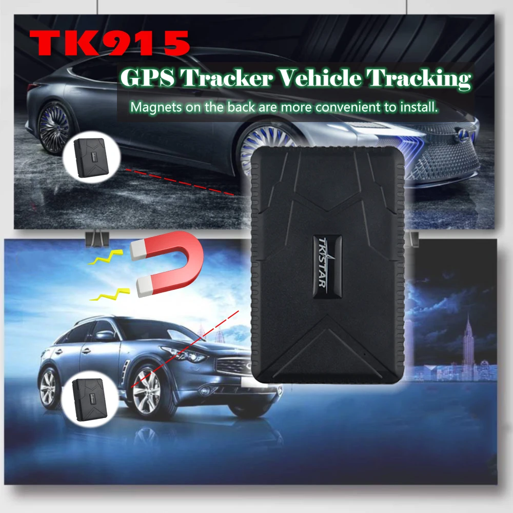 Высококачественный Мощный магнитный gps-трекер TK915 может удаленно контролировать длительное время ожидания с воспроизведением истории