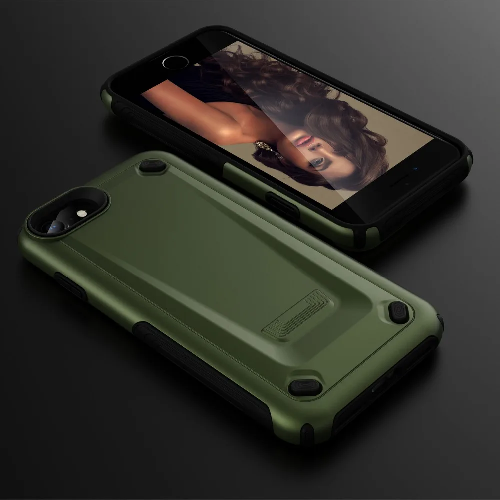 Чехол в стиле милитари для iPhone SE 2020 XS Max X 8 7 6s 6 Plus XR противоударный бронированный
