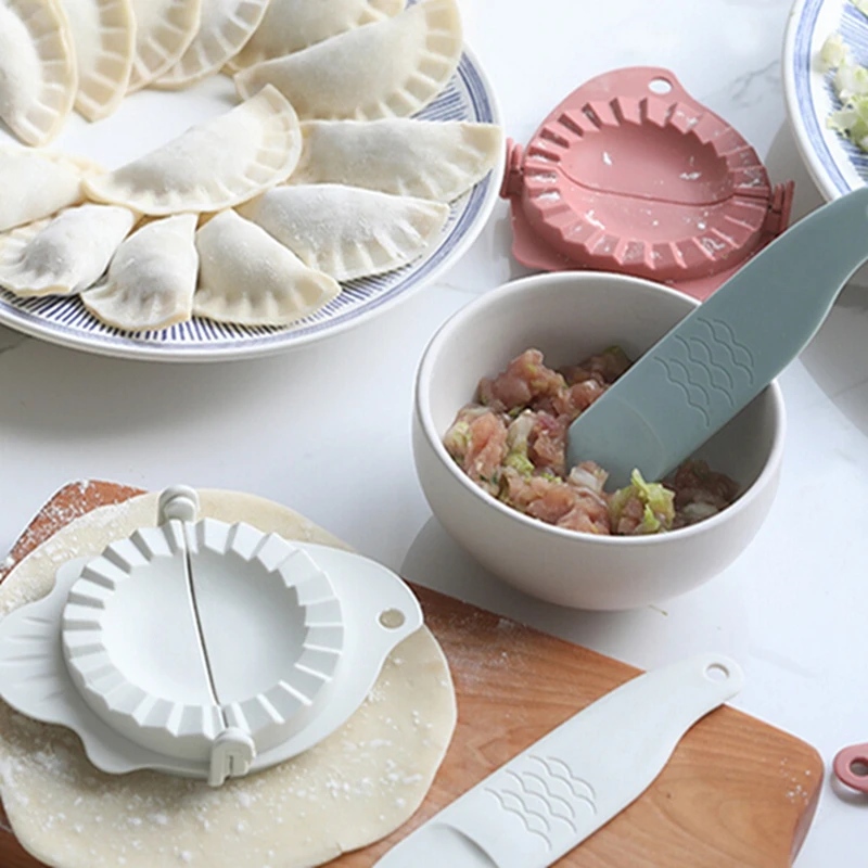 DIY клецки пресс машина чайник Инструмент+ ложка набор кухня складной Пластик инструменты для приготовления пищи домашняя кухня тесто кондитерские формы