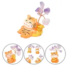 

Fashion Miniature Tiger No Odor Long Lasting 2022 Car Center Console Miniature Tiger Tiger Decor Tiger Figurine