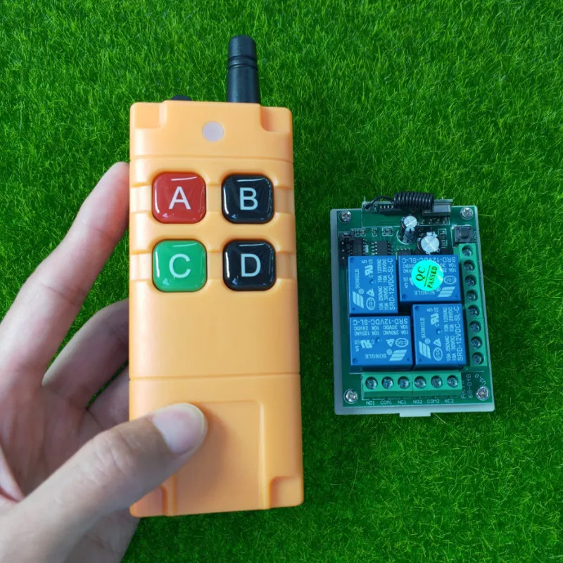 Ndustrial Sector DC 12V 24V 4CH 10A RF беспроводной переключатель системы