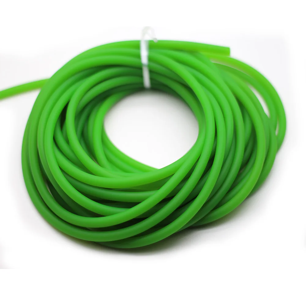 4.5mm green 10M Диаметр 4,5 мм зеленый цвет рыболовный шнур твердая эластичная резина Lineretractable веревка 5-10 метров рыбалка smycz - Цвет: 4.5mm green 10M