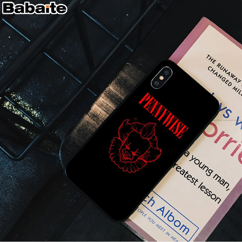 Babaite Stephen King s It pennywise мягкий резиновый черный чехол для телефона iPhone 5 5Sx 6 7 7plus 8 8Plus X XS MAX XR