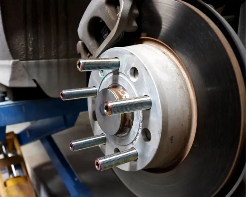 20 штук из GR5 титанового сплава кованые колесные шпильки конверсионный комплект M14* 1,5-M12* 1,5, длина 75 мм, подходит для европейских автомобилей