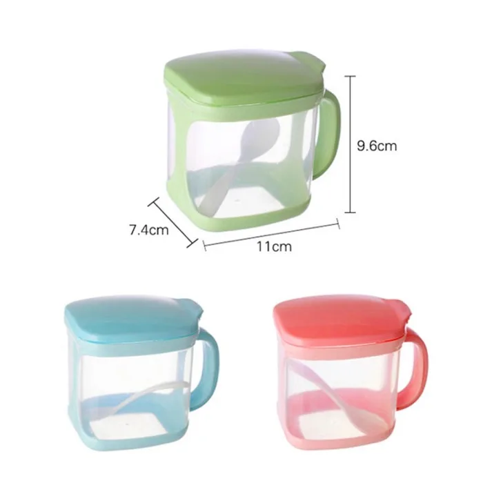 Seasoning Box Storage Containers Condiment Plastic Spice Jars Dispenser For Salt Sugar Cruet