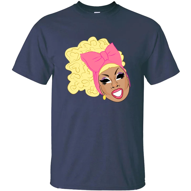 Индивидуальные комические trixie rupaul drag racing футболки для мужчин homme Досуг Футболка интересный юмористический высокое качество