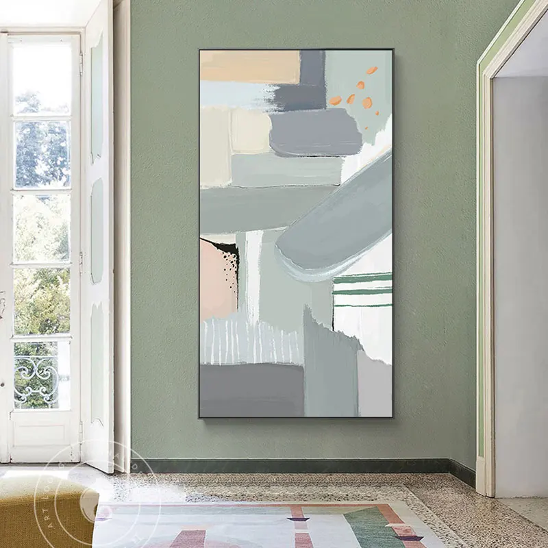 Abstract Morandi Colors Overlaps Canvas Painting Fashion Decorative Posters and Prints Wall Pictures for Living Room Home Decor | Дом и сад
