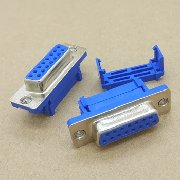 

5pcs DB15 15 Pin Female Parallel IDC Crimp Connector for Flat Ribbon Cable