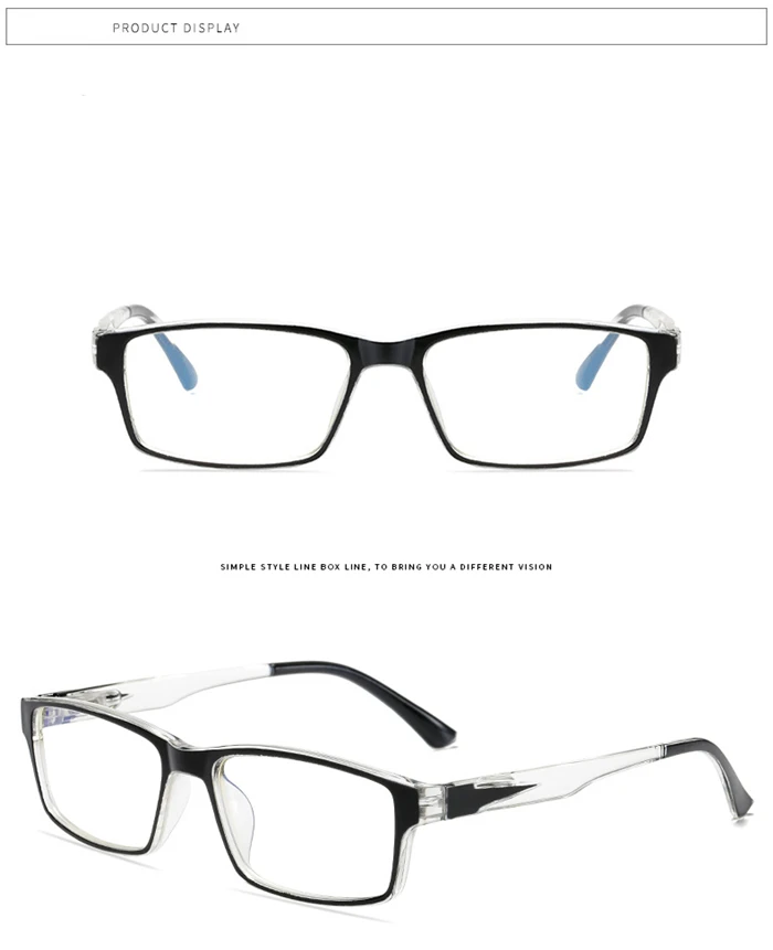 Художественные квадратные очки для близоруких женщин, дужки на пружине, блокирующие синий свет, Рецептурные очки для мужчин 0-0,5-0,75-1,0 до 6,0