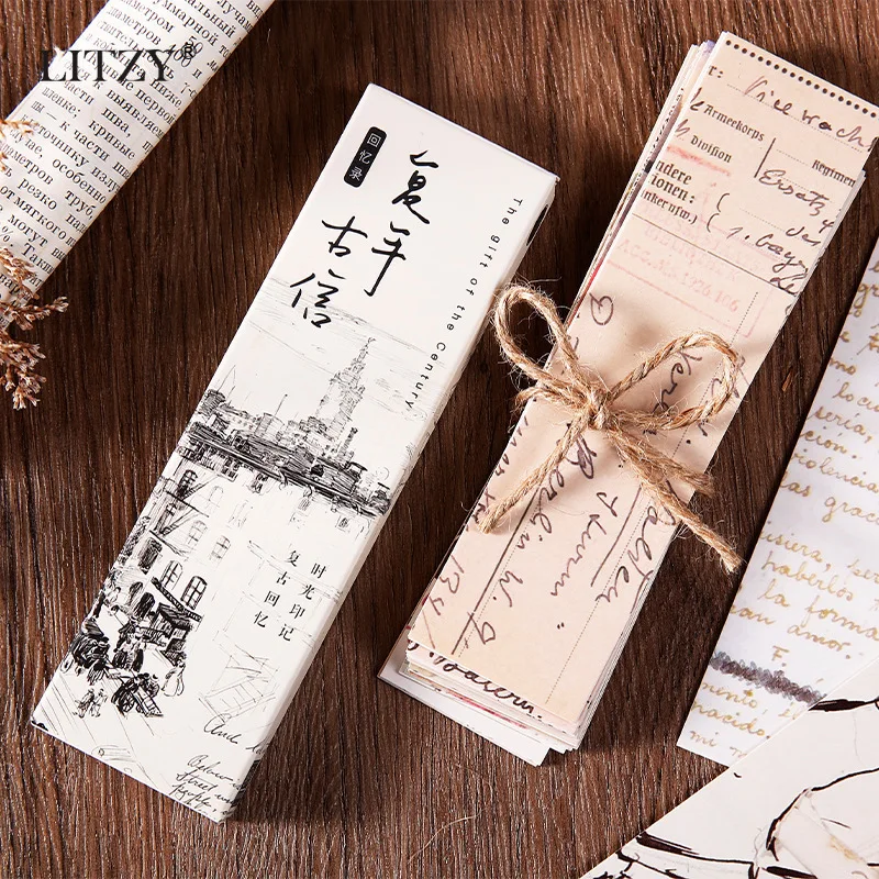 

LITZY 30pcs Retro Bookmark Cute Creative Book Markers for Kids Student School Office Stationery Supplies Teacher Gifts