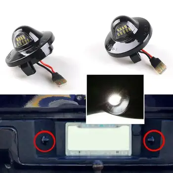 

1 Pair of BX101684 LED License Plate Light for Ford F150 9LED Car Modified LED License Plate Lamp for Ford
