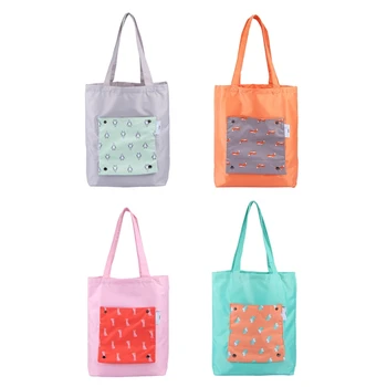 

Foldable Handy Shopping Bag Portable Reusable Tote Pouch Recycle Storage Handbag