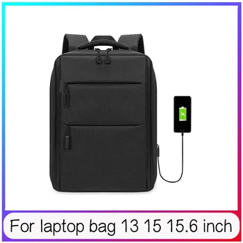 

Laptop Backpack Bag For Macbook Air Pro 13 15.6inch USB Charging Case Business Anti Theft Backpack Men Travel Bag Solid dropship