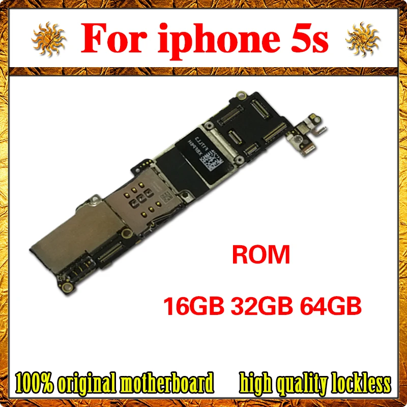 16 Гб/32 ГБ/64 ГБ для iphone 5s материнская плата без/с сенсорным ID, оригинальная разблокированная материнская плата для iphone 5s