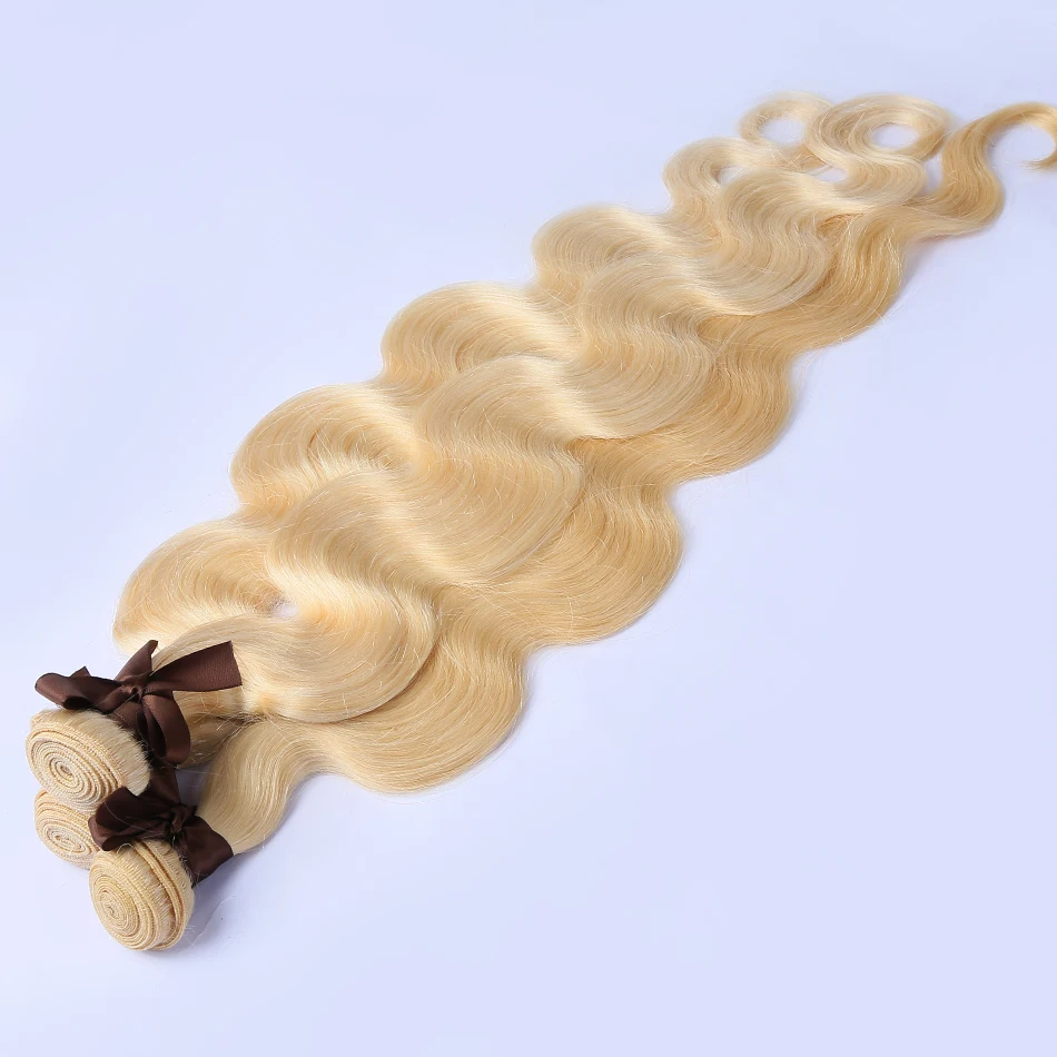 613 Color Body Wave 1 3 4 Bundles Brazilian Human Hair Weave Remy Weft 28 30 40 Inch Blonde Hair Extensions Middle Ration 613 Color Body Wave 1 3 4 Bundles Brazilian Human Hair Weave Remy Weft 28 30 40 Inch Blonde Hair Extensions Middle Ration
