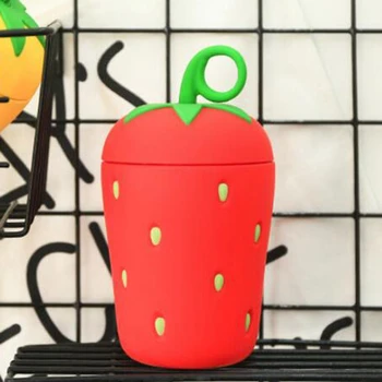 

Milk Water Glass Girl Student Cute Creative Strawberry Cups INS Portable Cup Heat Resistant Transparent Glass Mugs Friends Gift