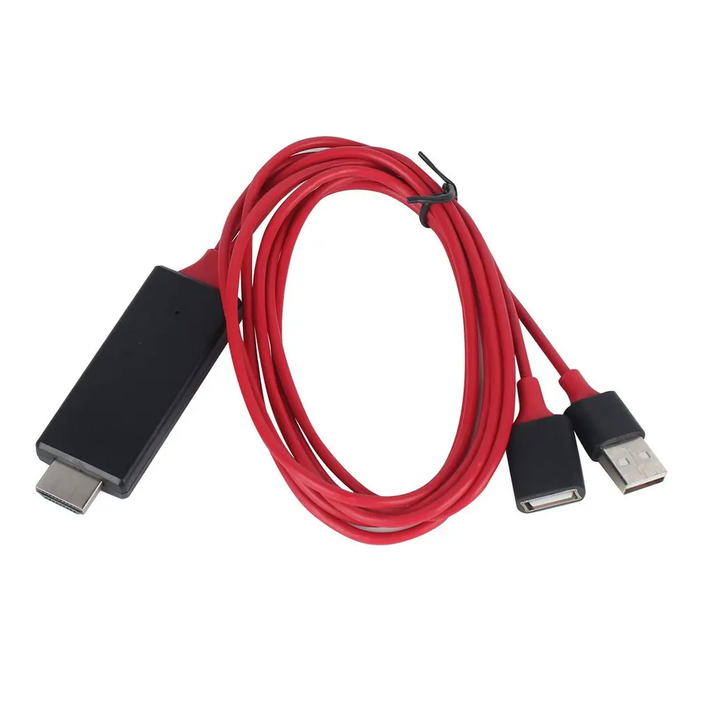 1080P HDTV Adapter HD Cable Male to USB 2.0 Man & Woman Video Converter Code for iPhone Smartphone Android Phones | Электроника