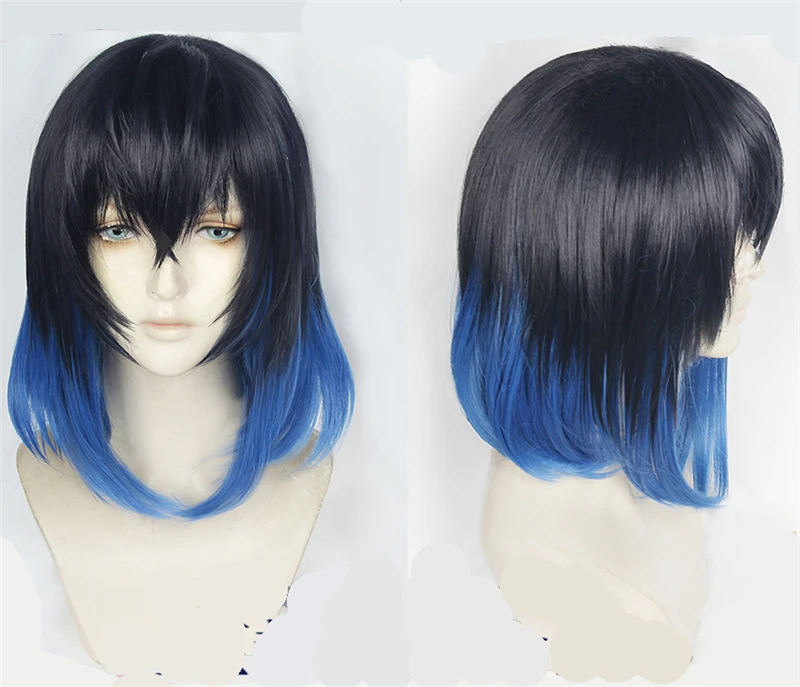 Hashibira Inosuke Heat Resistant Synthetic Hair Demon Slayer: Kimetsu no Yaiba Cosplay Wig Anime Party Decor Prop for Men 1pcs |